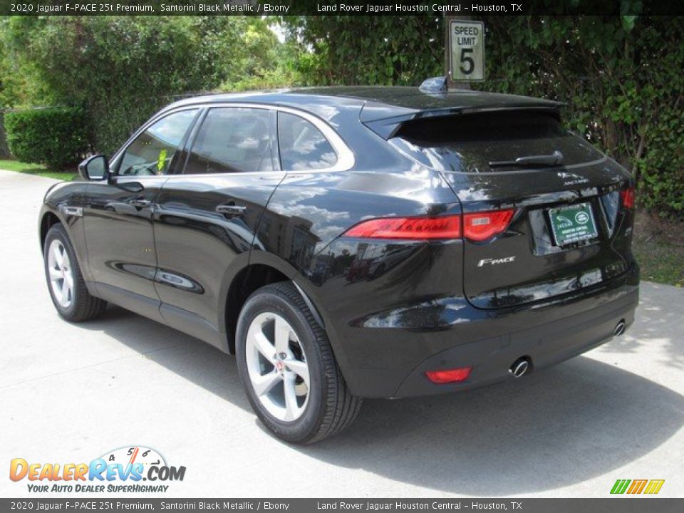 2020 Jaguar F-PACE 25t Premium Santorini Black Metallic / Ebony Photo #12