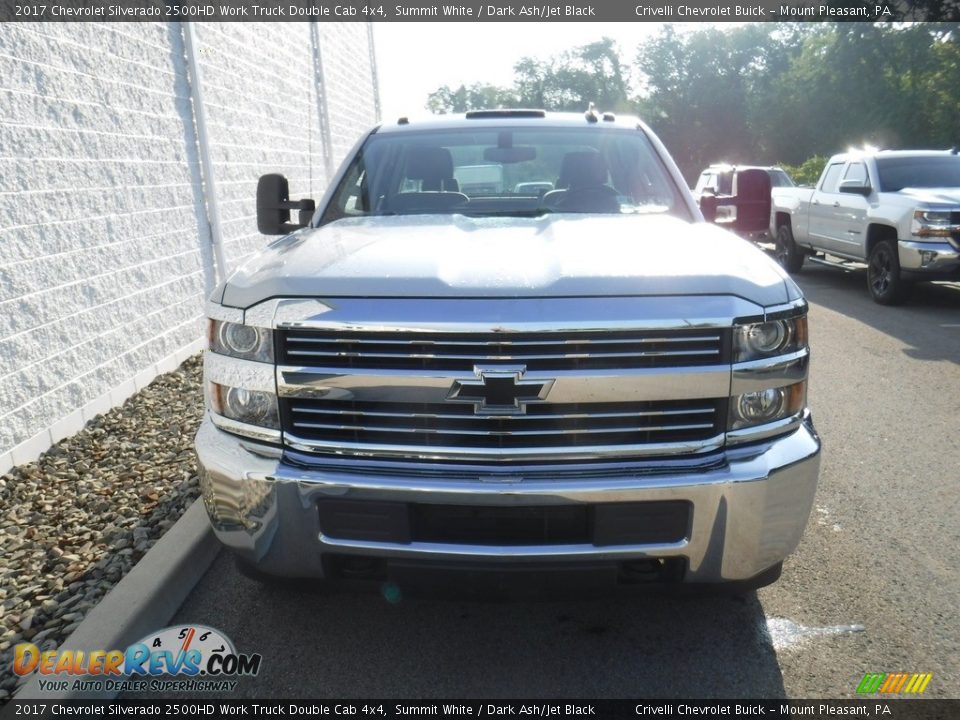 2017 Chevrolet Silverado 2500HD Work Truck Double Cab 4x4 Summit White / Dark Ash/Jet Black Photo #7