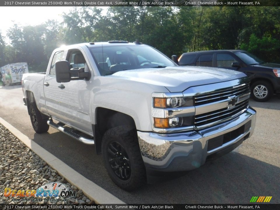 2017 Chevrolet Silverado 2500HD Work Truck Double Cab 4x4 Summit White / Dark Ash/Jet Black Photo #8