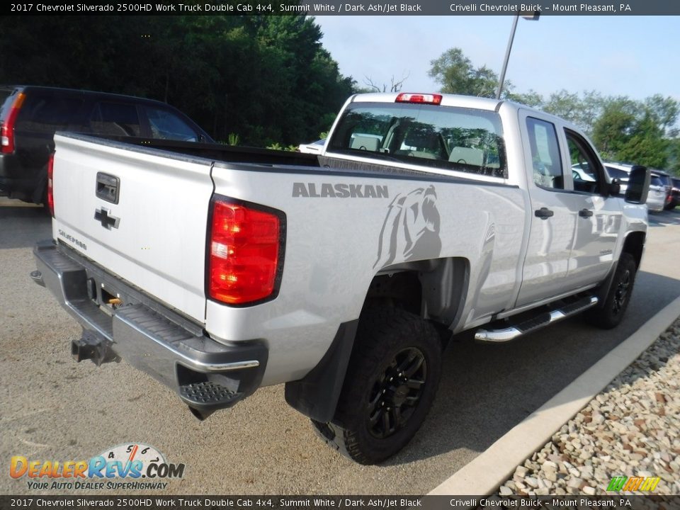 2017 Chevrolet Silverado 2500HD Work Truck Double Cab 4x4 Summit White / Dark Ash/Jet Black Photo #9