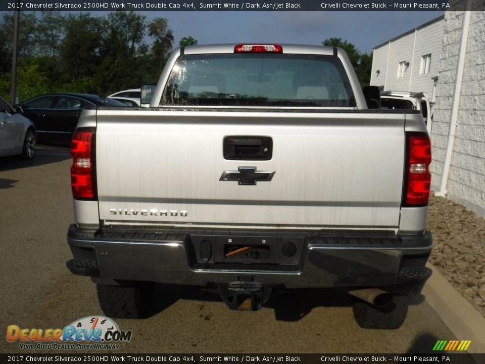 2017 Chevrolet Silverado 2500HD Work Truck Double Cab 4x4 Summit White / Dark Ash/Jet Black Photo #10