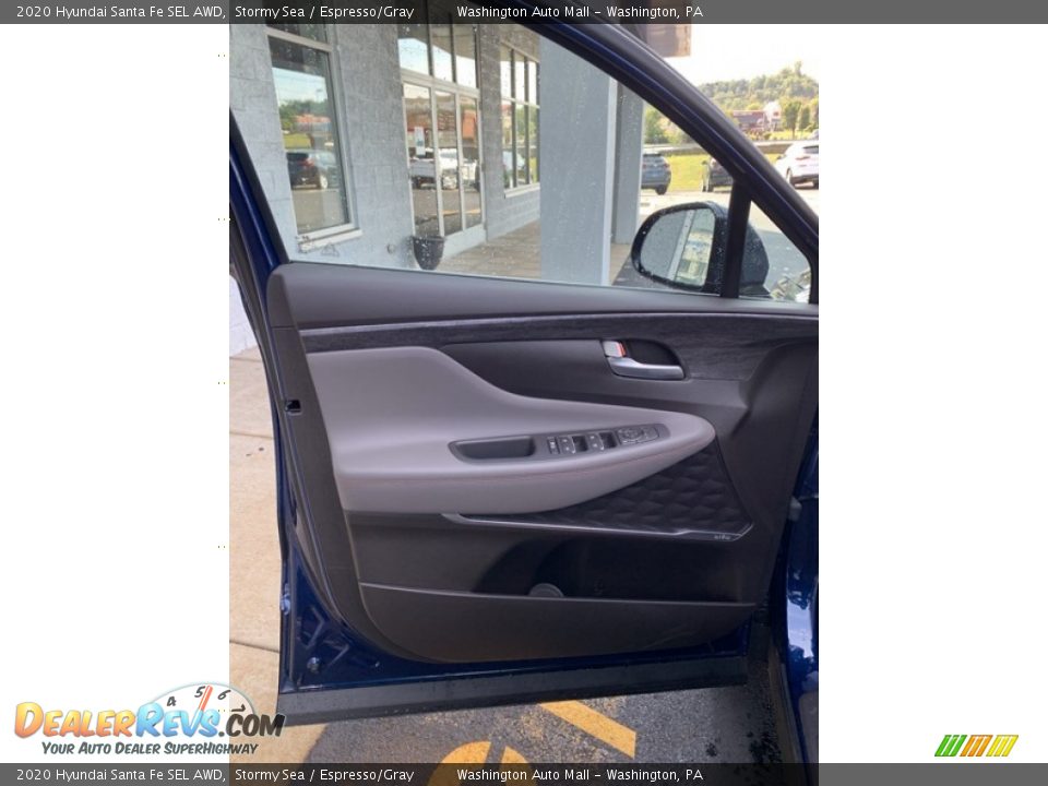 2020 Hyundai Santa Fe SEL AWD Stormy Sea / Espresso/Gray Photo #11