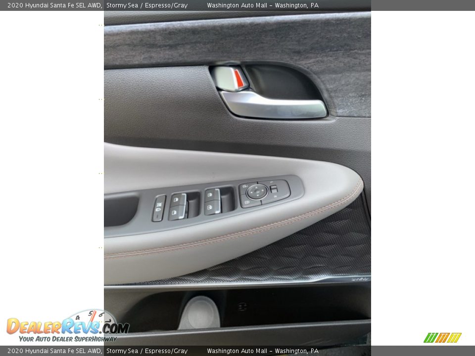2020 Hyundai Santa Fe SEL AWD Stormy Sea / Espresso/Gray Photo #12