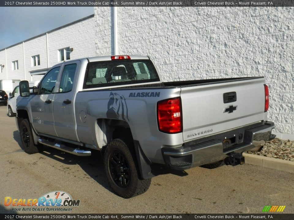 2017 Chevrolet Silverado 2500HD Work Truck Double Cab 4x4 Summit White / Dark Ash/Jet Black Photo #11