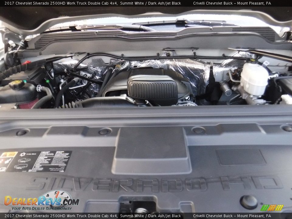 2017 Chevrolet Silverado 2500HD Work Truck Double Cab 4x4 Summit White / Dark Ash/Jet Black Photo #13