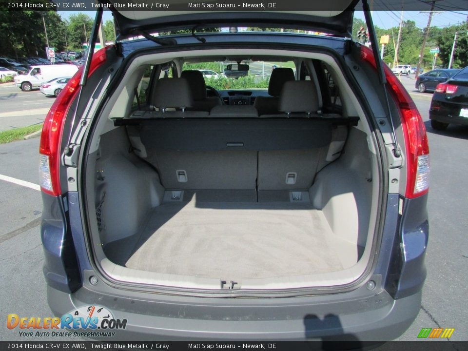 2014 Honda CR-V EX AWD Twilight Blue Metallic / Gray Photo #20