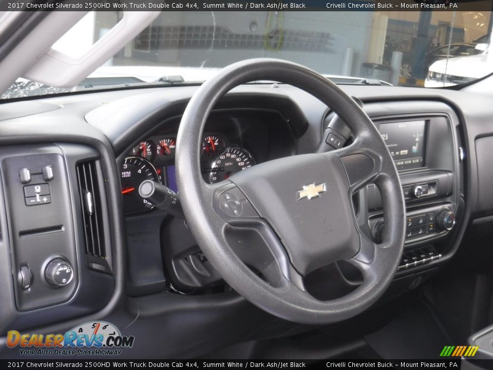 2017 Chevrolet Silverado 2500HD Work Truck Double Cab 4x4 Summit White / Dark Ash/Jet Black Photo #15