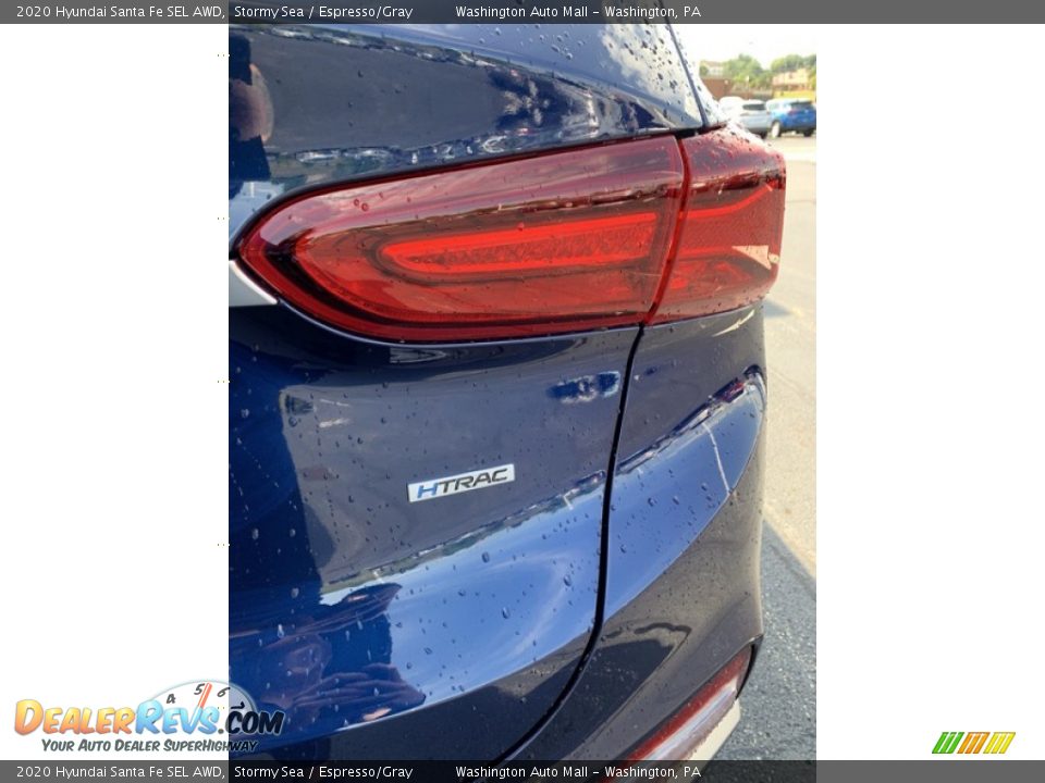 2020 Hyundai Santa Fe SEL AWD Stormy Sea / Espresso/Gray Photo #24