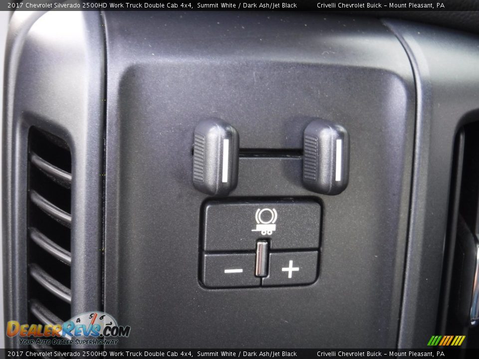 2017 Chevrolet Silverado 2500HD Work Truck Double Cab 4x4 Summit White / Dark Ash/Jet Black Photo #16