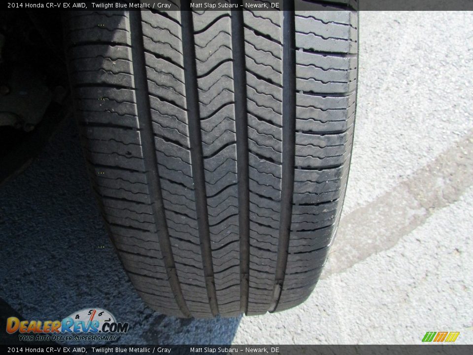 2014 Honda CR-V EX AWD Twilight Blue Metallic / Gray Photo #24