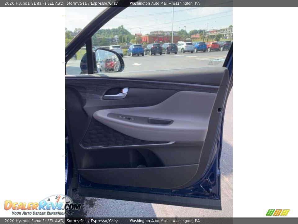 2020 Hyundai Santa Fe SEL AWD Stormy Sea / Espresso/Gray Photo #28