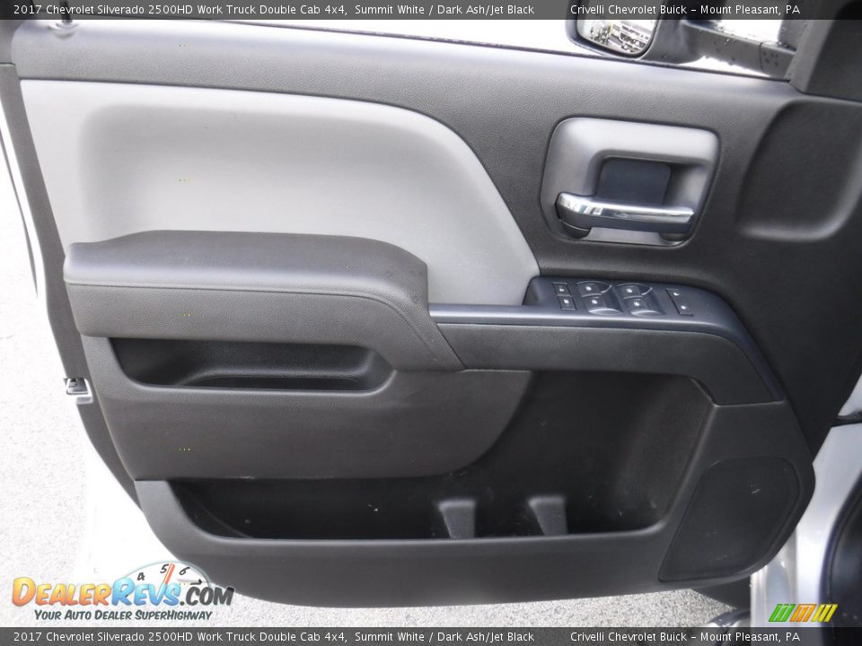 2017 Chevrolet Silverado 2500HD Work Truck Double Cab 4x4 Summit White / Dark Ash/Jet Black Photo #18