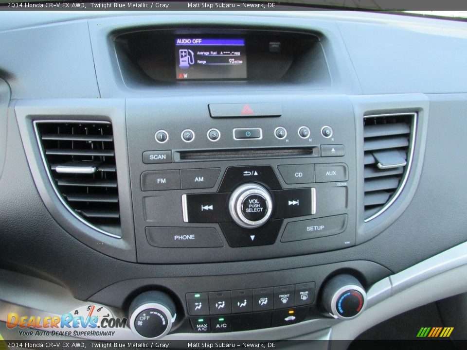 2014 Honda CR-V EX AWD Twilight Blue Metallic / Gray Photo #26