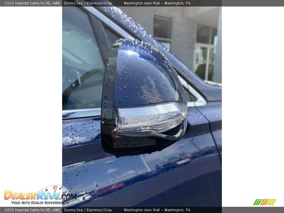 2020 Hyundai Santa Fe SEL AWD Stormy Sea / Espresso/Gray Photo #31