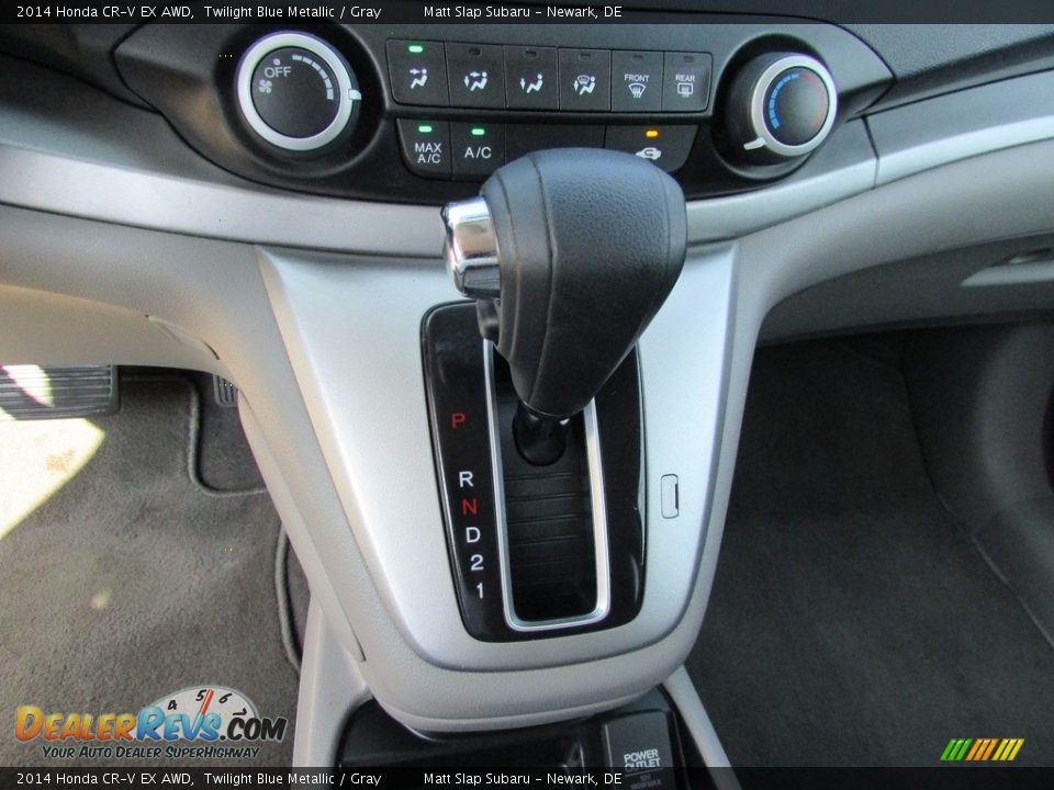 2014 Honda CR-V EX AWD Twilight Blue Metallic / Gray Photo #27