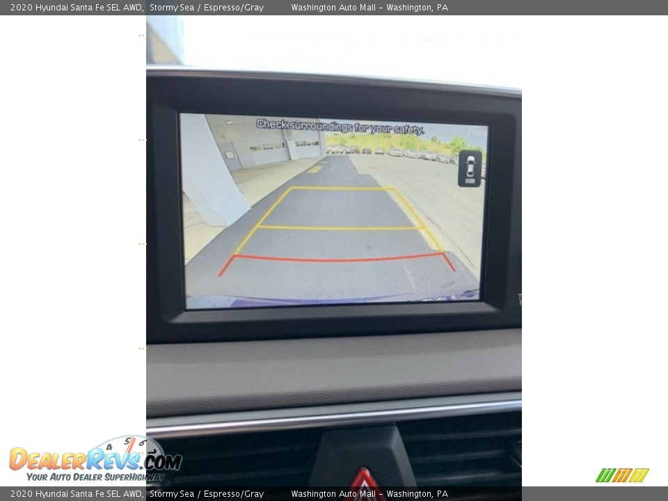 2020 Hyundai Santa Fe SEL AWD Stormy Sea / Espresso/Gray Photo #35