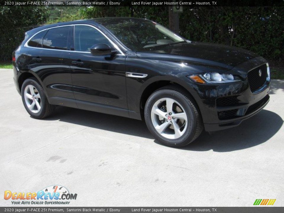 2020 Jaguar F-PACE 25t Premium Santorini Black Metallic / Ebony Photo #1