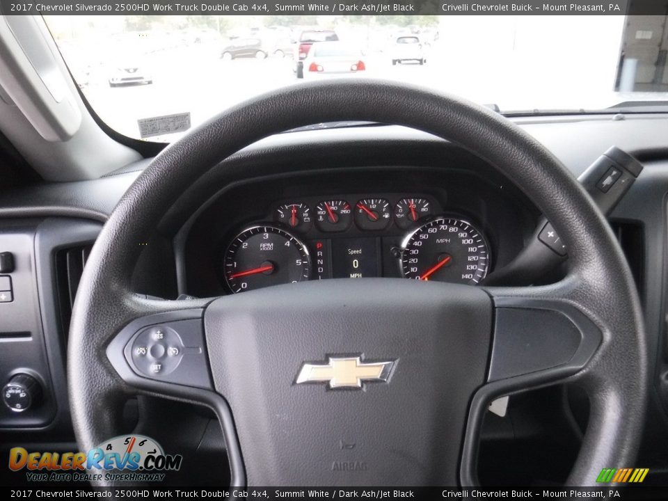 2017 Chevrolet Silverado 2500HD Work Truck Double Cab 4x4 Summit White / Dark Ash/Jet Black Photo #24