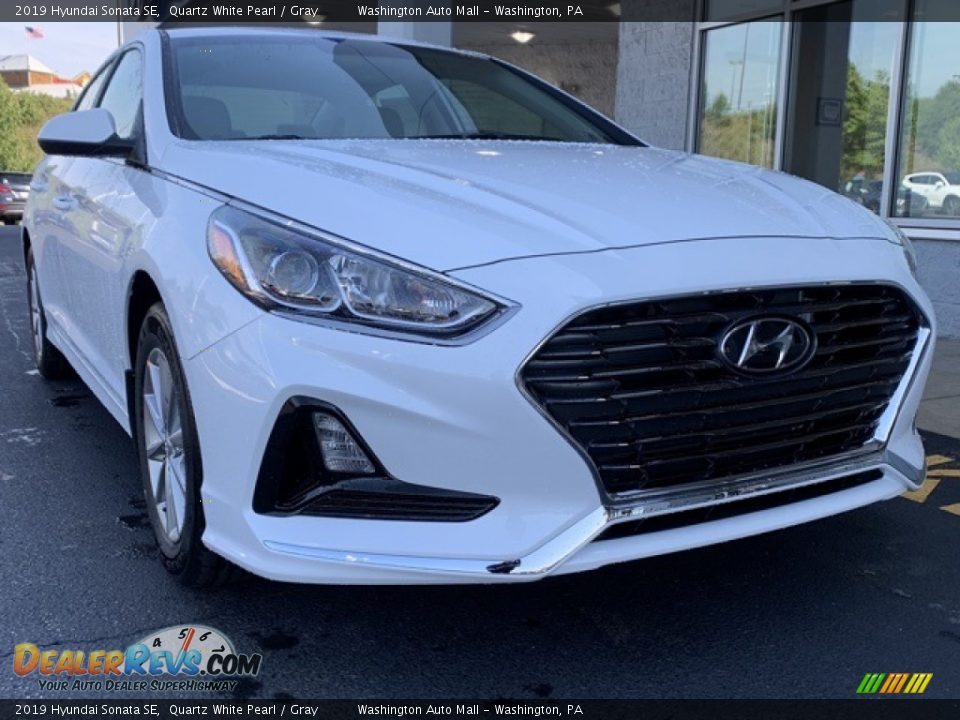 2019 Hyundai Sonata SE Quartz White Pearl / Gray Photo #1