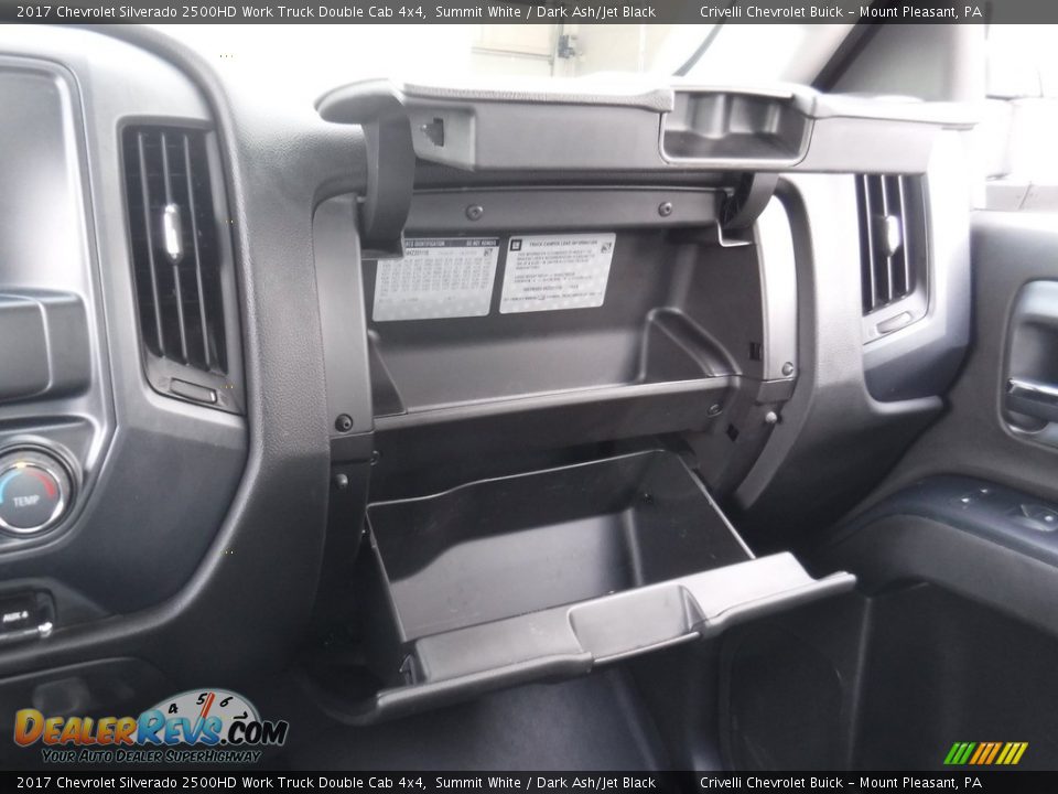 2017 Chevrolet Silverado 2500HD Work Truck Double Cab 4x4 Summit White / Dark Ash/Jet Black Photo #25