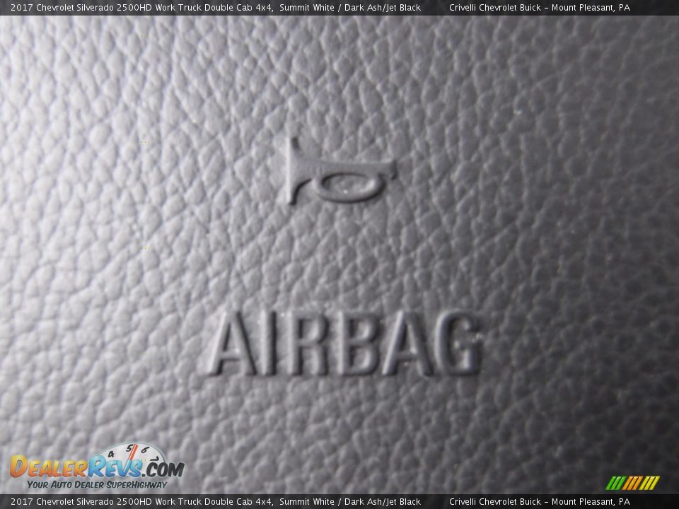 2017 Chevrolet Silverado 2500HD Work Truck Double Cab 4x4 Summit White / Dark Ash/Jet Black Photo #26
