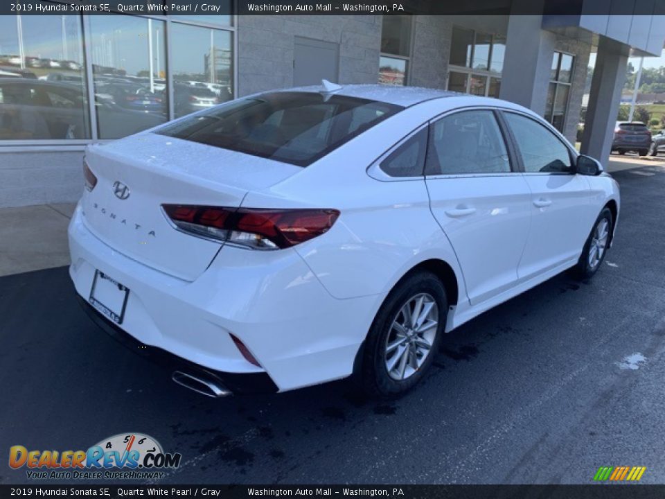 2019 Hyundai Sonata SE Quartz White Pearl / Gray Photo #4