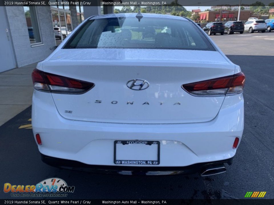 2019 Hyundai Sonata SE Quartz White Pearl / Gray Photo #5