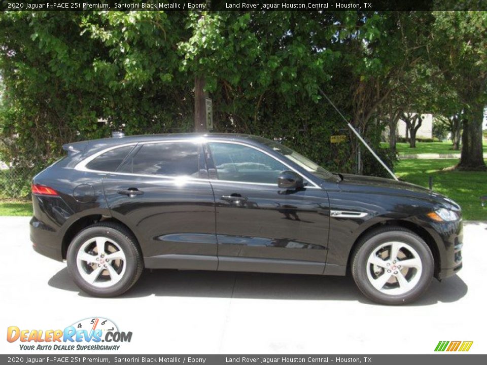 2020 Jaguar F-PACE 25t Premium Santorini Black Metallic / Ebony Photo #6