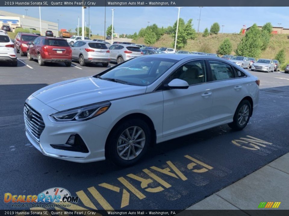 2019 Hyundai Sonata SE Quartz White Pearl / Gray Photo #7