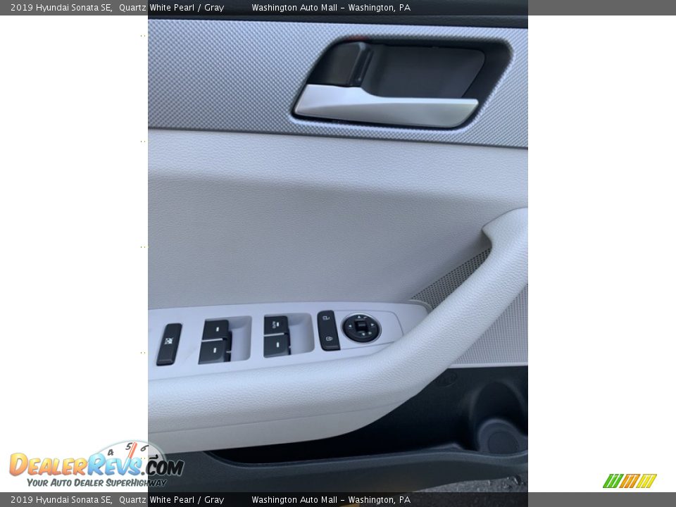 2019 Hyundai Sonata SE Quartz White Pearl / Gray Photo #12