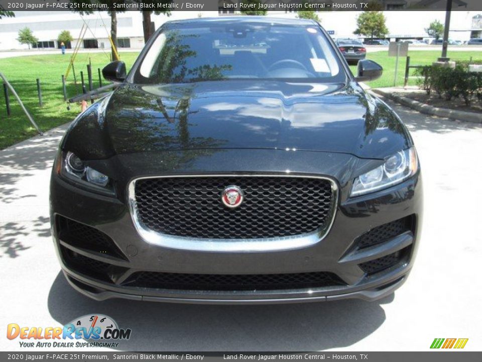 2020 Jaguar F-PACE 25t Premium Santorini Black Metallic / Ebony Photo #9