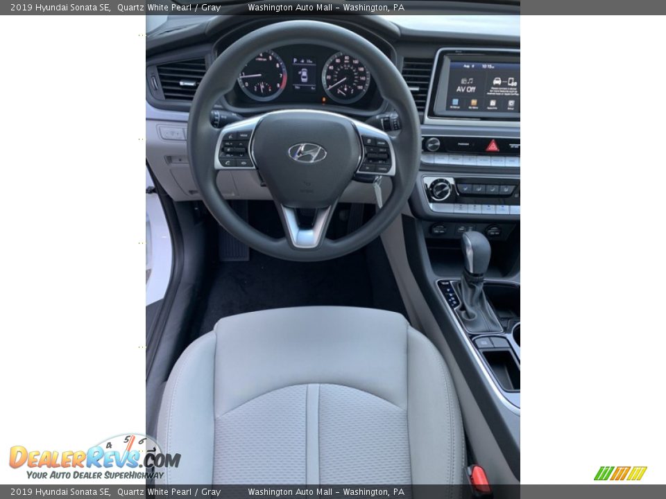 2019 Hyundai Sonata SE Quartz White Pearl / Gray Photo #14