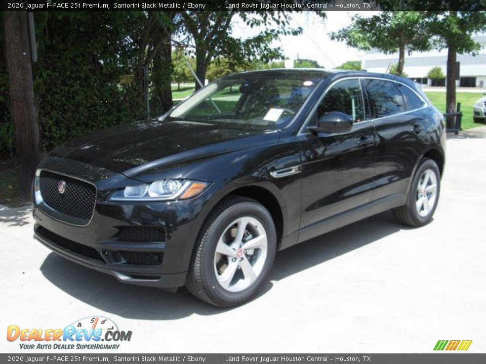 2020 Jaguar F-PACE 25t Premium Santorini Black Metallic / Ebony Photo #10