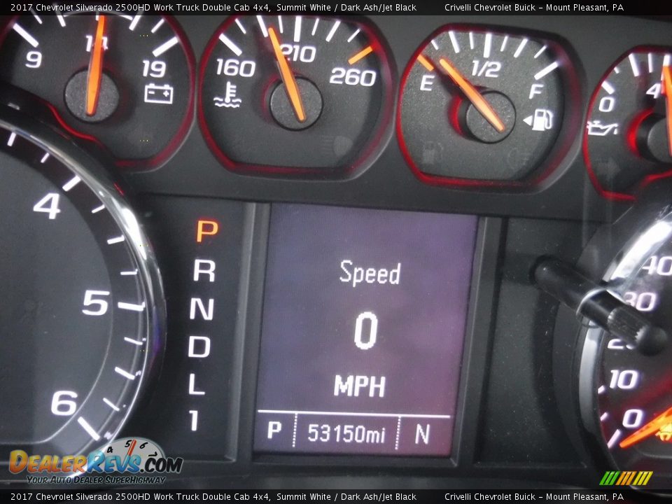 2017 Chevrolet Silverado 2500HD Work Truck Double Cab 4x4 Summit White / Dark Ash/Jet Black Photo #32