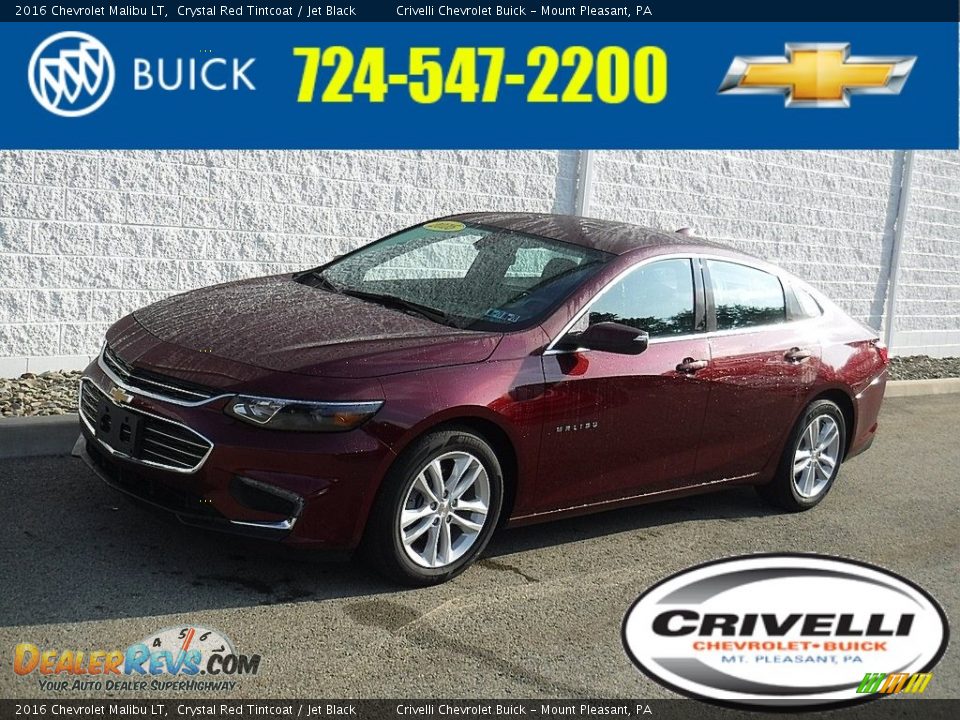 2016 Chevrolet Malibu LT Crystal Red Tintcoat / Jet Black Photo #1