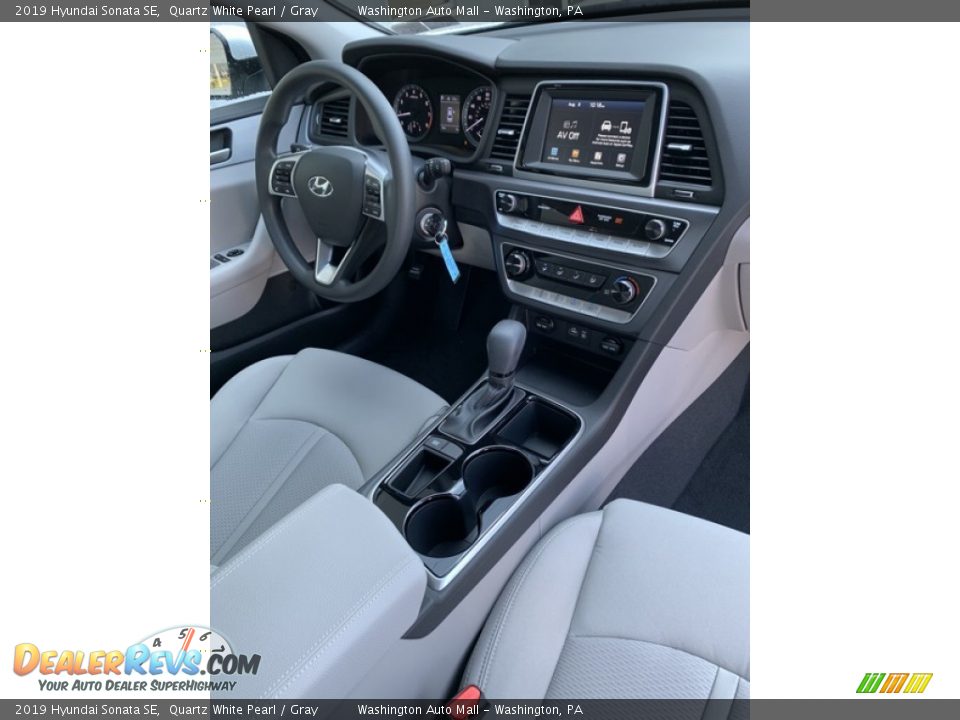 2019 Hyundai Sonata SE Quartz White Pearl / Gray Photo #28