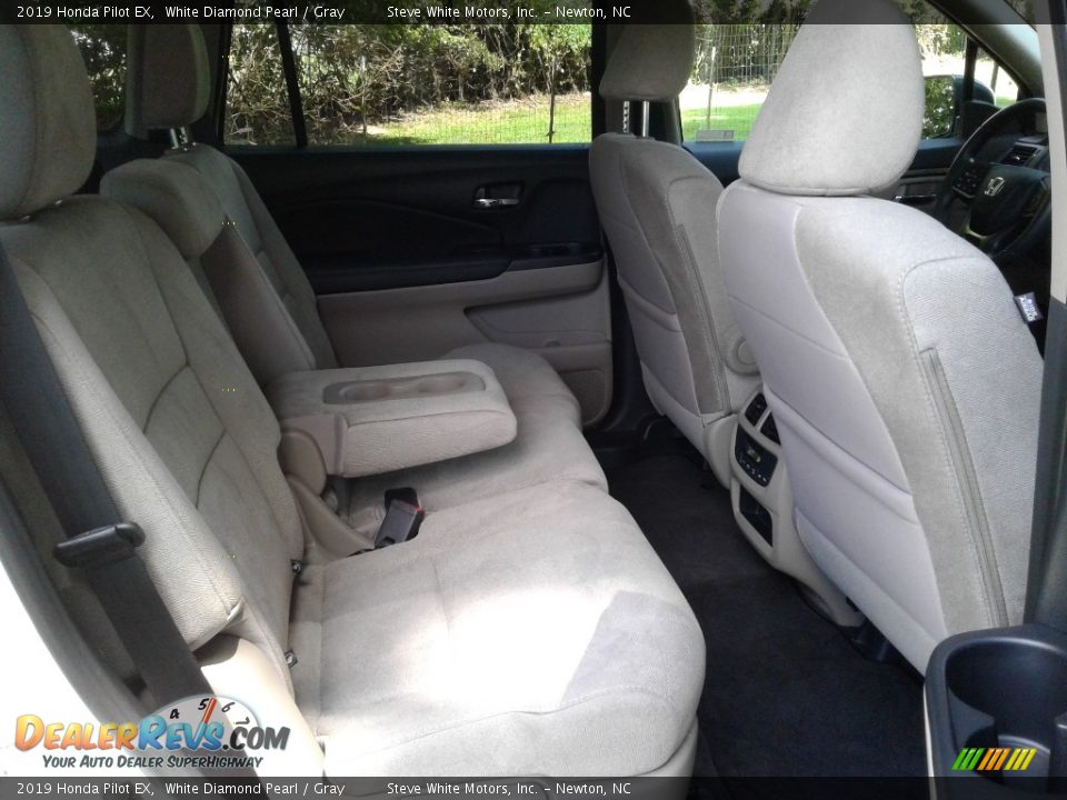 2019 Honda Pilot EX White Diamond Pearl / Gray Photo #14