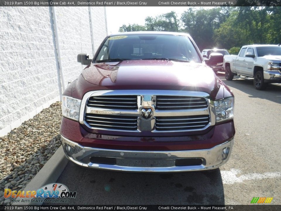 2019 Ram 1500 Big Horn Crew Cab 4x4 Delmonico Red Pearl / Black/Diesel Gray Photo #5