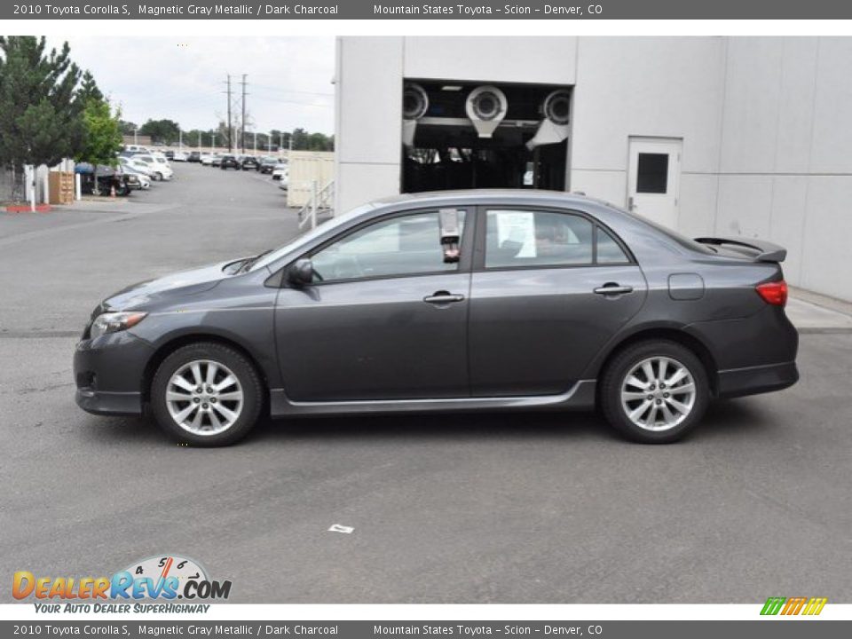 2010 Toyota Corolla S Magnetic Gray Metallic / Dark Charcoal Photo #3