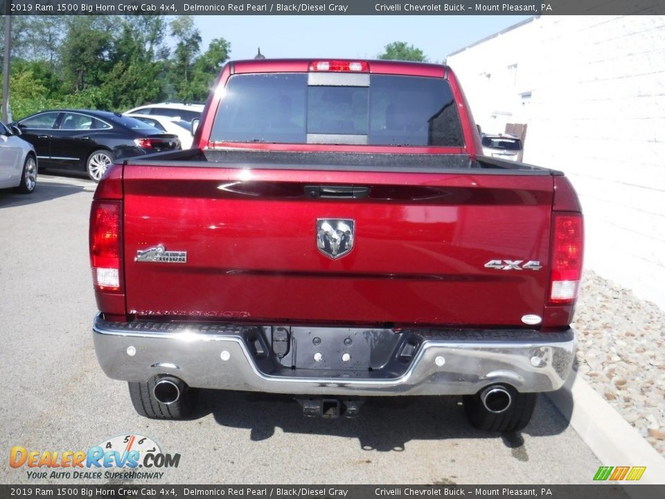 2019 Ram 1500 Big Horn Crew Cab 4x4 Delmonico Red Pearl / Black/Diesel Gray Photo #8