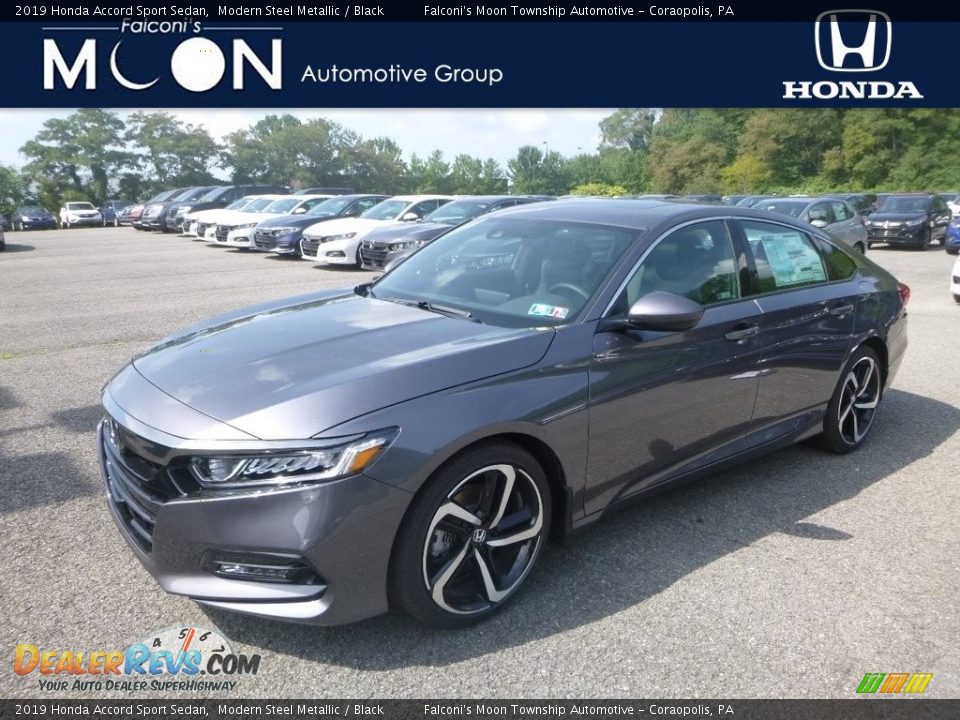 2019 Honda Accord Sport Sedan Modern Steel Metallic / Black Photo #1
