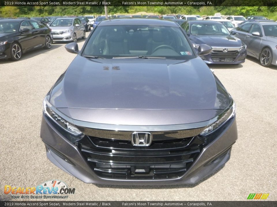 2019 Honda Accord Sport Sedan Modern Steel Metallic / Black Photo #6