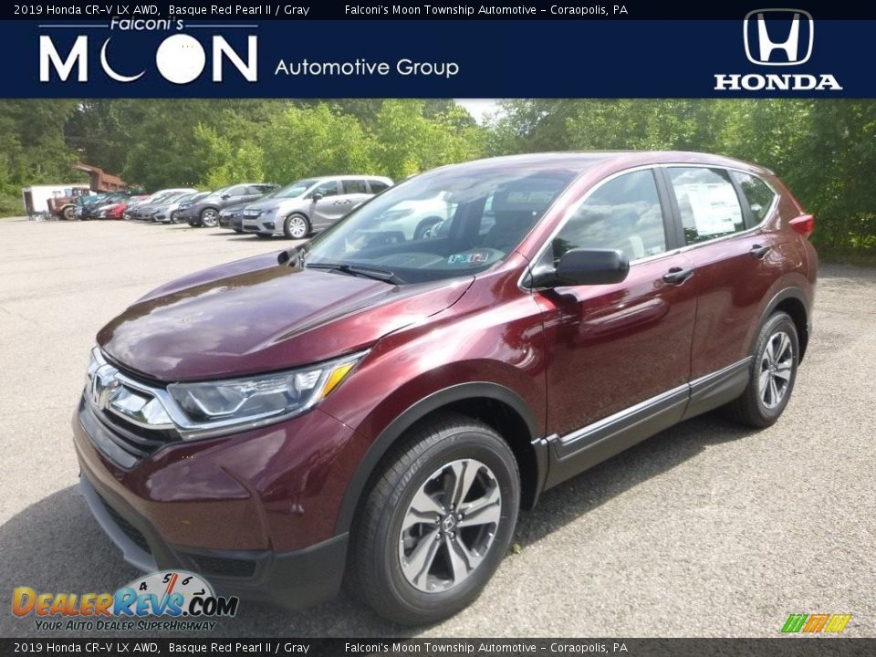 2019 Honda CR-V LX AWD Basque Red Pearl II / Gray Photo #1
