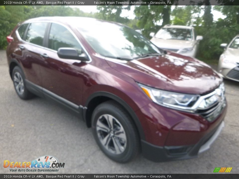 2019 Honda CR-V LX AWD Basque Red Pearl II / Gray Photo #6