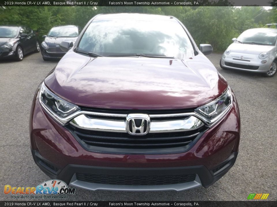2019 Honda CR-V LX AWD Basque Red Pearl II / Gray Photo #7