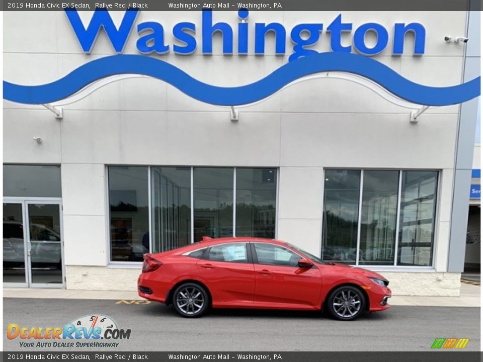 2019 Honda Civic EX Sedan Rallye Red / Black Photo #1