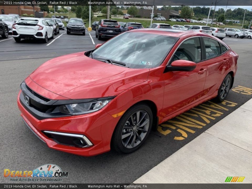 2019 Honda Civic EX Sedan Rallye Red / Black Photo #4