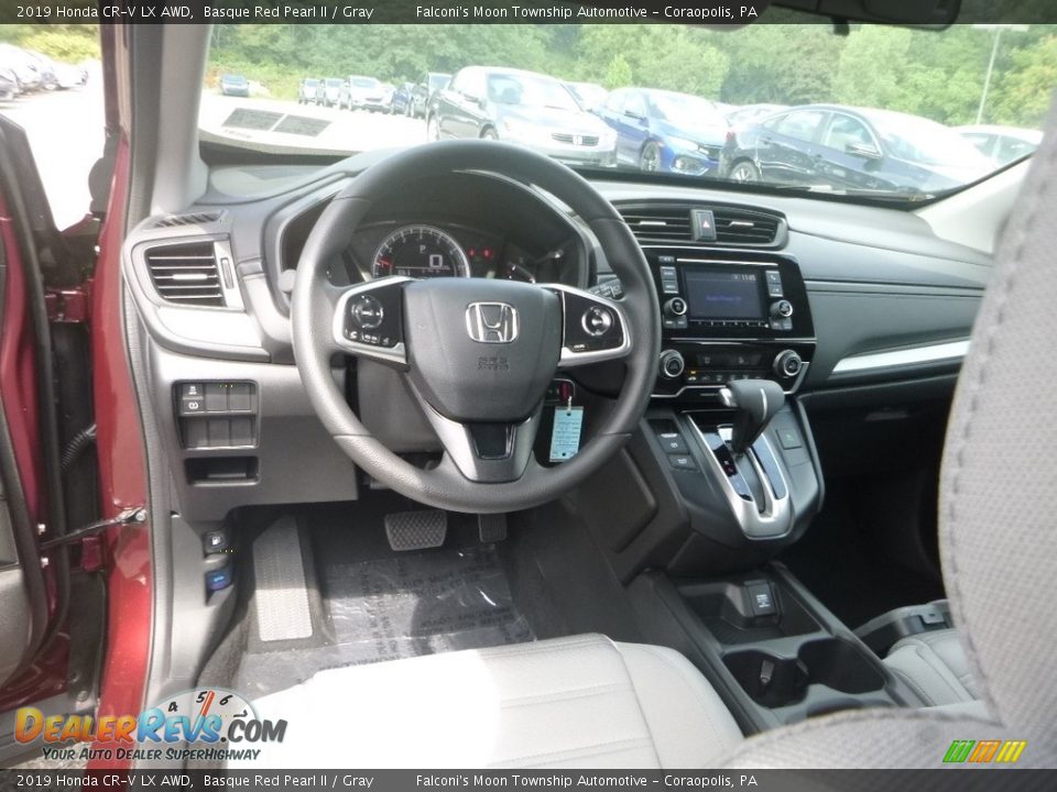 2019 Honda CR-V LX AWD Basque Red Pearl II / Gray Photo #11