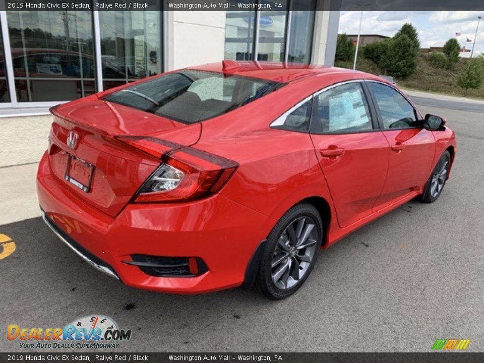 2019 Honda Civic EX Sedan Rallye Red / Black Photo #7