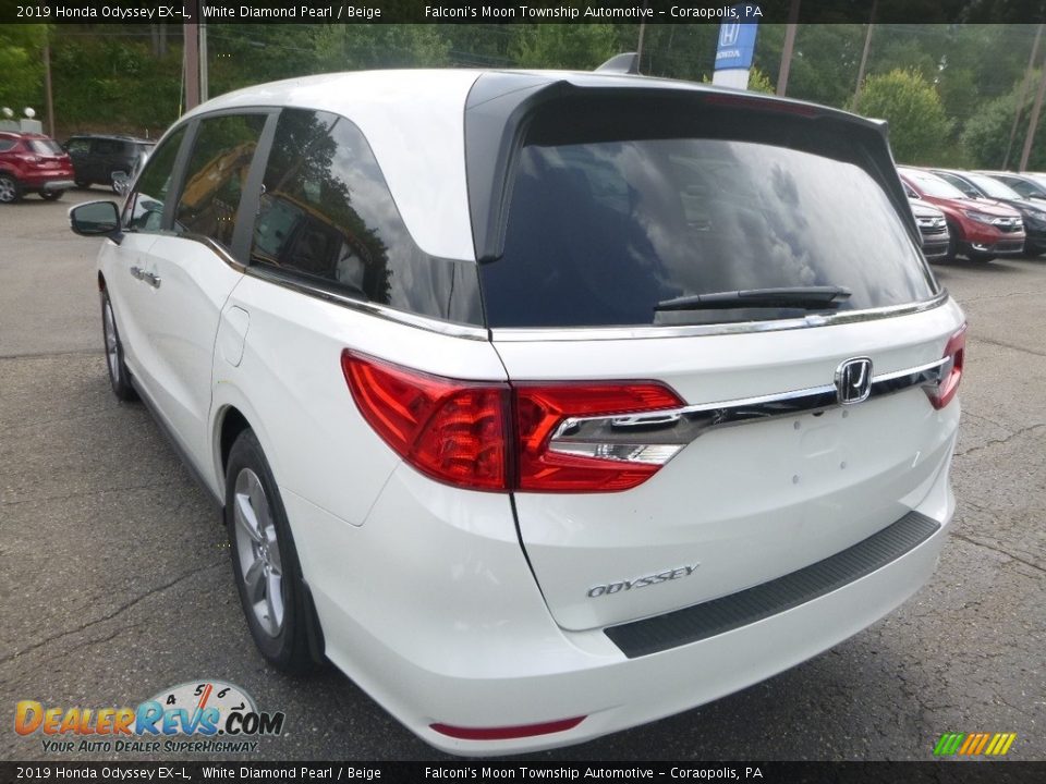 2019 Honda Odyssey EX-L White Diamond Pearl / Beige Photo #2